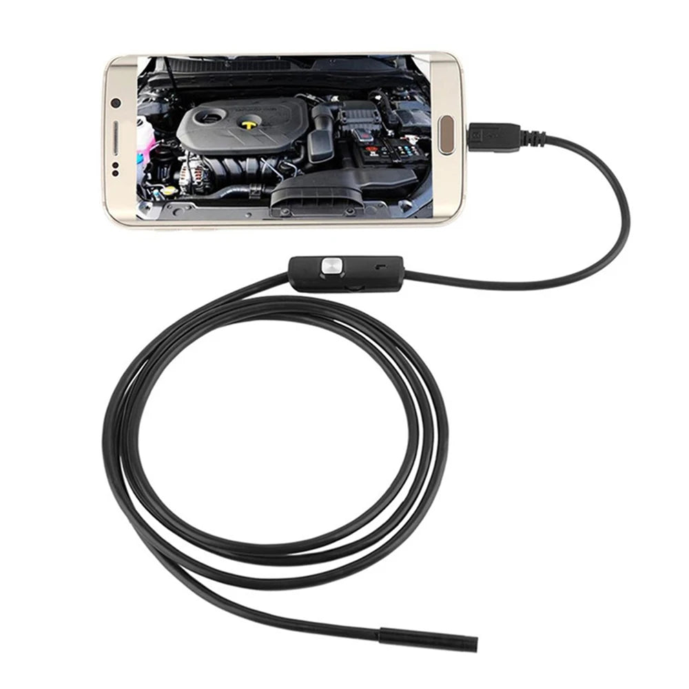 7mm Mini USB Endoscope Camera Waterproof HD Borescope Snake Inspection Tube Video Camera Adapter For Smartphone Computer Zpaxo Default Title