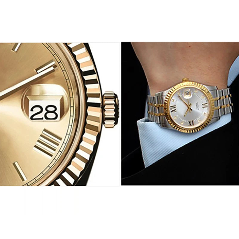 Sapphire Bubble Magnifier Calendar Lens Date Window Watch Crystal
