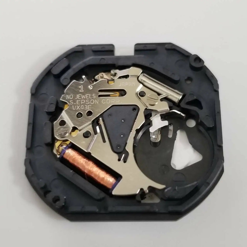 VX43E Quartz Watch Movement Day Date Stem Battery Seiko 7N43A V343