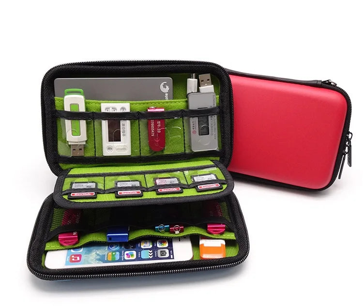 Cable Organizer Bag Headphones Case Power Bank Electronic Gadget USB Zpaxo