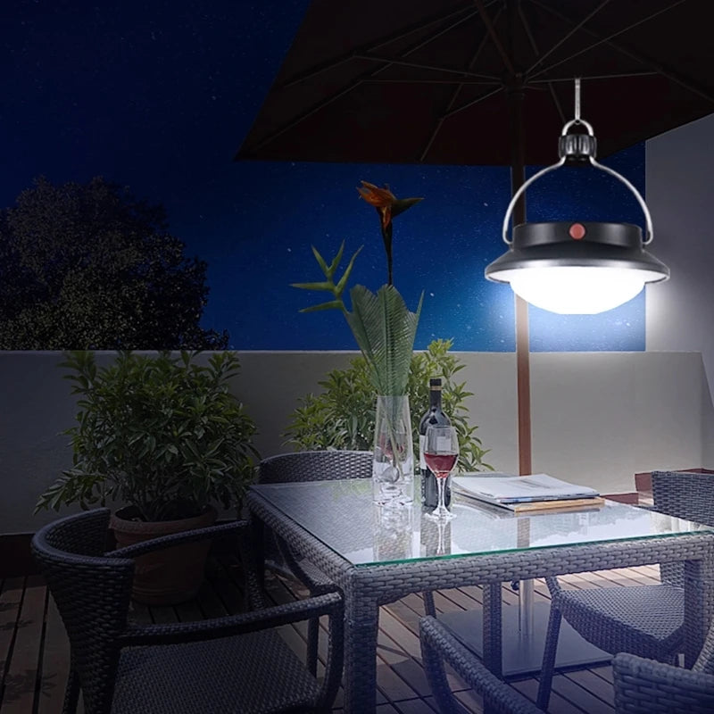 Solar Camping Light 630 Lm Portable Lantern Outdoor Waterproof Hiking Zpaxo