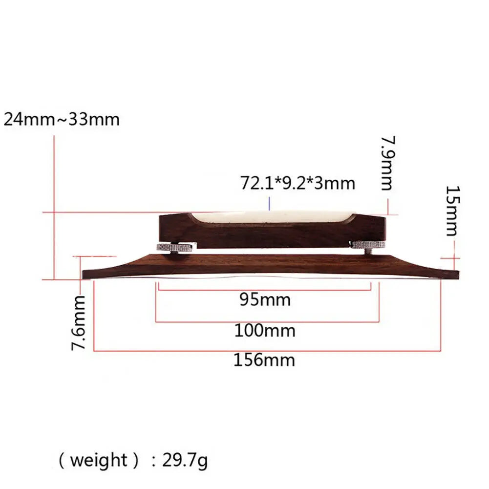 Guitar Bridge Rosewood Archtop Model Jazz Mandolin Parts Luthier