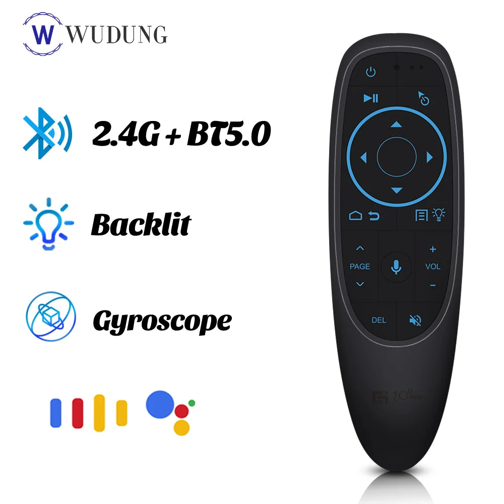 G10S Pro Voice Remote Control G10SPro BT 2.4G Wireless Air Mouse Gyroscope Backlit Smart TV Controller For Android Set-top Box Zpaxo