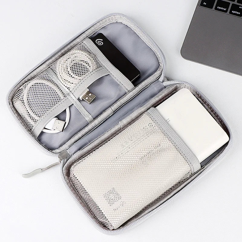 USB Charger Cable Bag Hard Case Power Bank Storage Carrying Box SSD Zpaxo