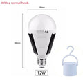 Solar LED Camping Lights 7W 12W E27 AC85V-265V Emergency Bulb Hook Zpaxo 12W 1PCS China Mainland