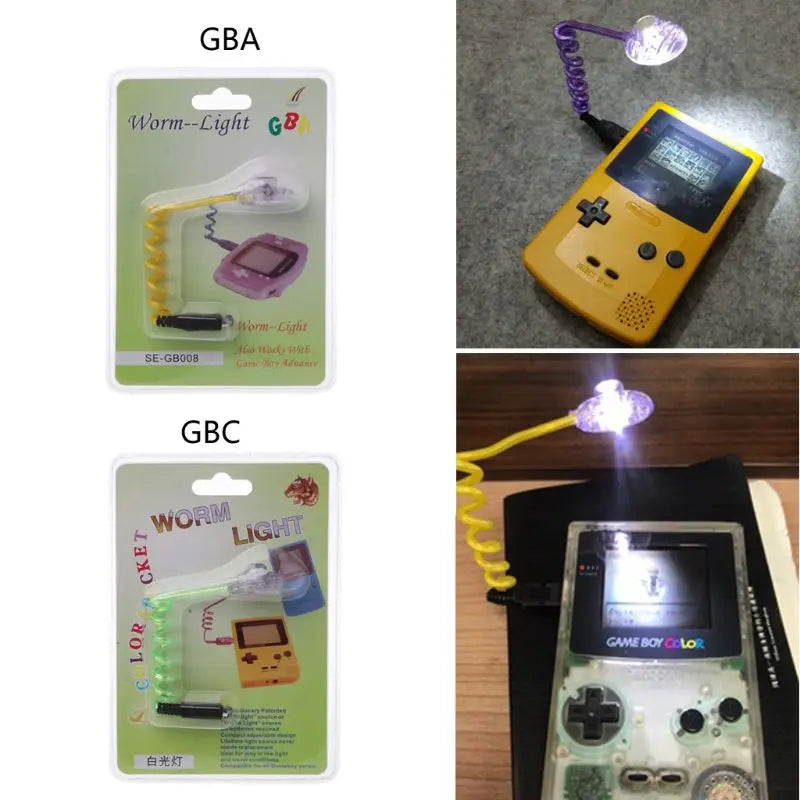 Flexible Worm Light Illumination LED Lamps Nintend Gameboy GBA GBC