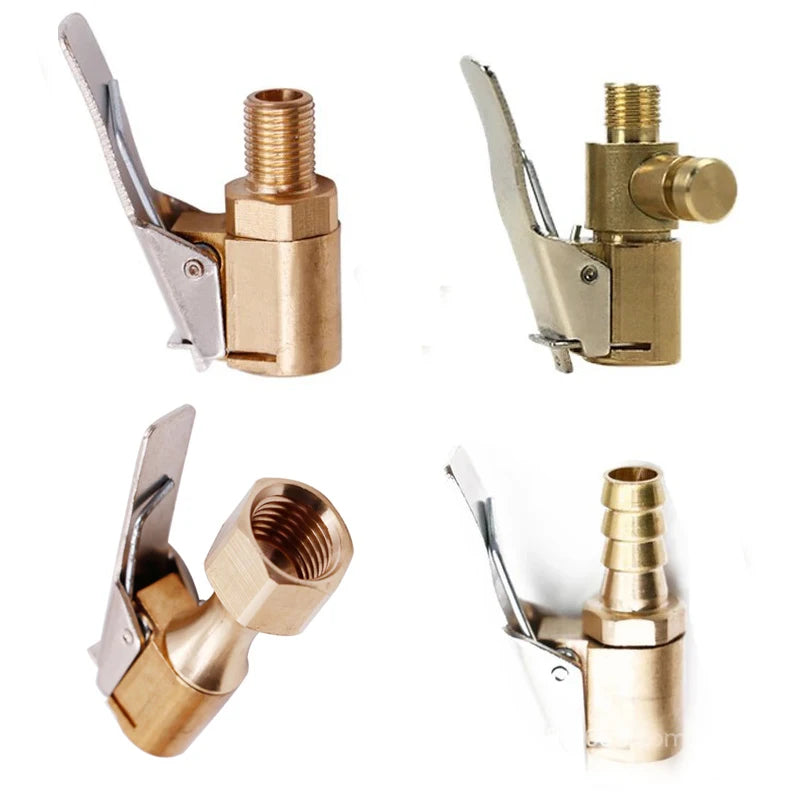 Car Tire Air Chuck Inflator Pump Valve Connector Clip-on Adapter Zpaxo
