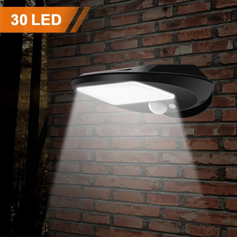 Solar Lights 30LED Waterproof Motion Sensor Powered Detector Garden Zpaxo Default Title