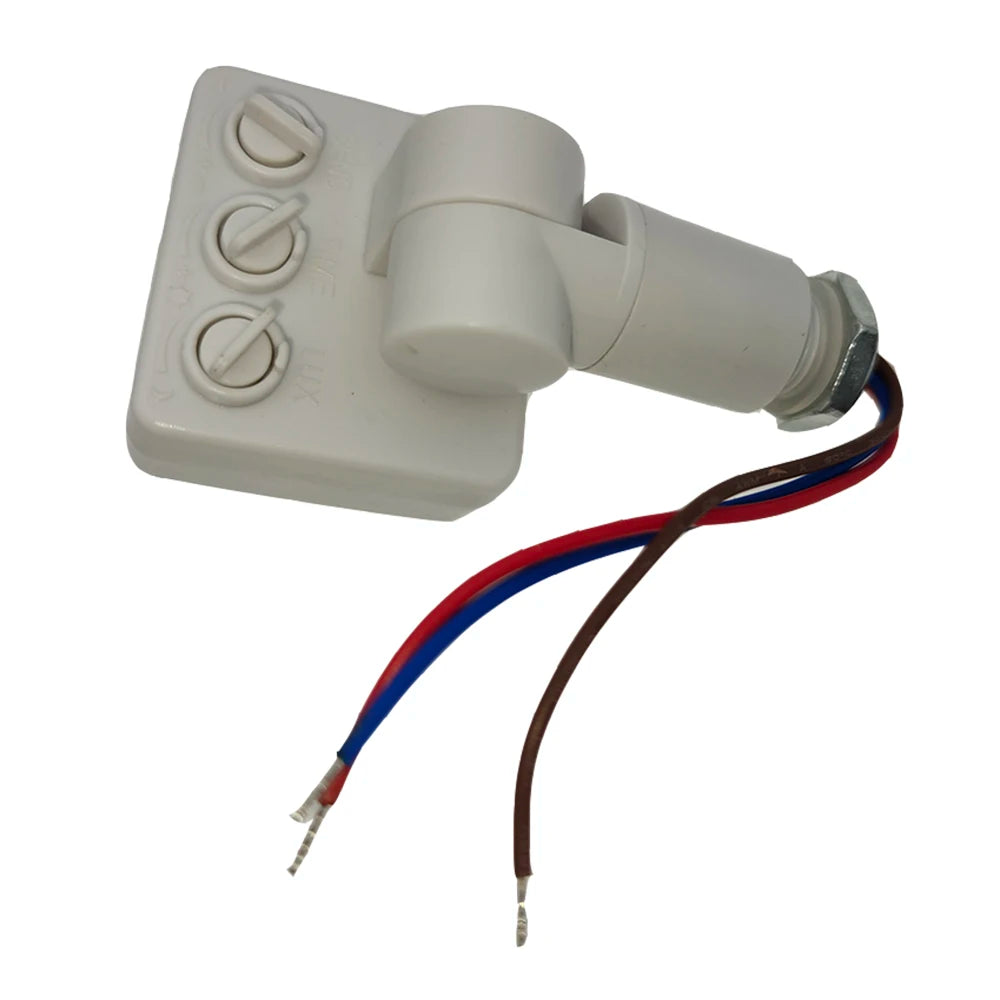 PIR Motion Sensor Outdoor Indoor Infrared Light Switch With LED Light Sensitive AC 85-265V IP65 Time Delay For Home Lighting Zpaxo