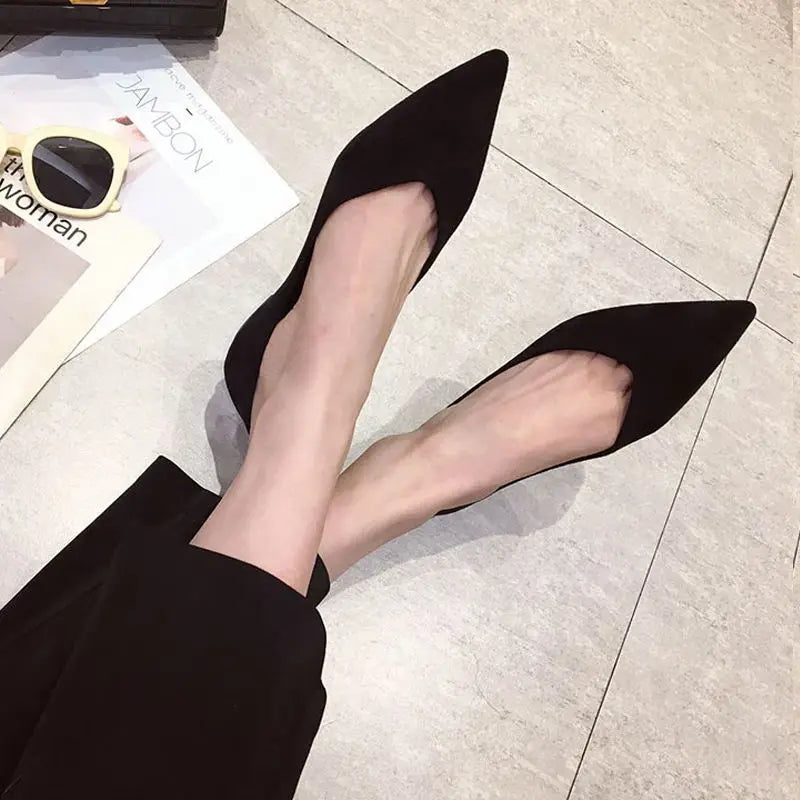 Spring Autumn Women Flats Pointed Toe New 2021 Plaid Ballet Flats Woman Shoes Solid Color Boat Shoes zapatos mujer Single Shoes Zpaxo