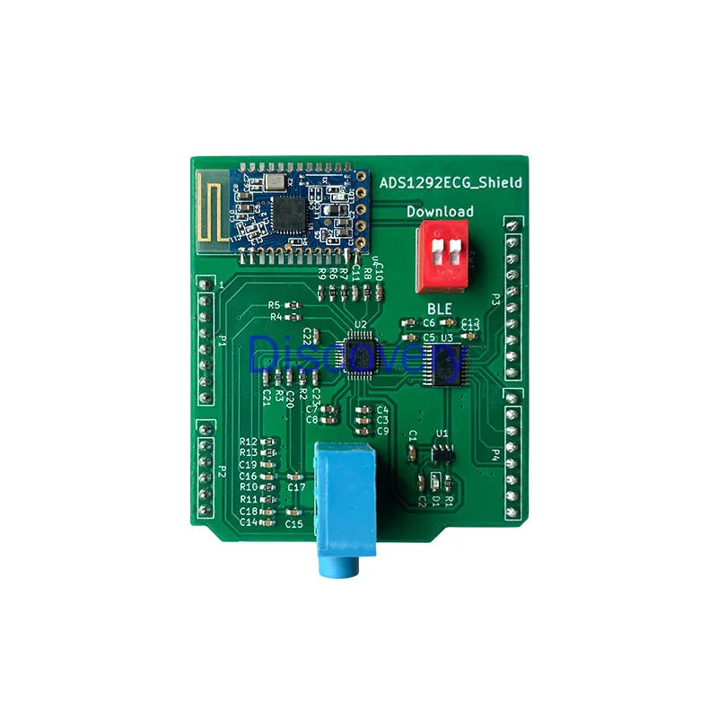 ECG Sensor, Pulse, Heart Monitoring, Analog ECG Measurement, Electrocardiogram Monitoring, Single Chip Computer ADS1292 Zpaxo