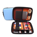 Ghkjok Big Electronics Cable Organizer Bag USB Flash Drive Memory Zpaxo Blue