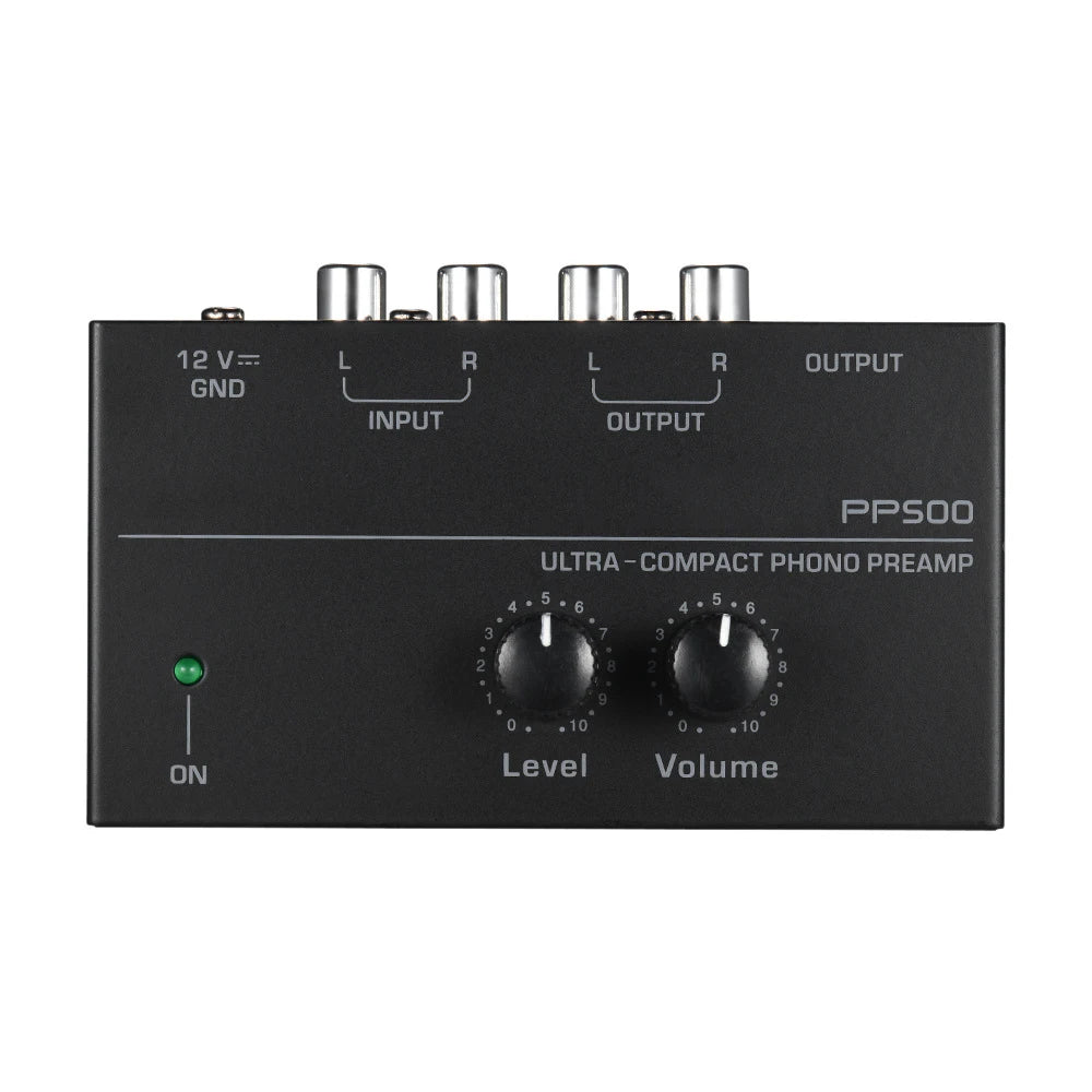 Ultra-compact PP500 Phono Preamplifier Preamp with Bass Treble Balance Volume Adjustment Pre-amp Turntable Preamplificador Zpaxo