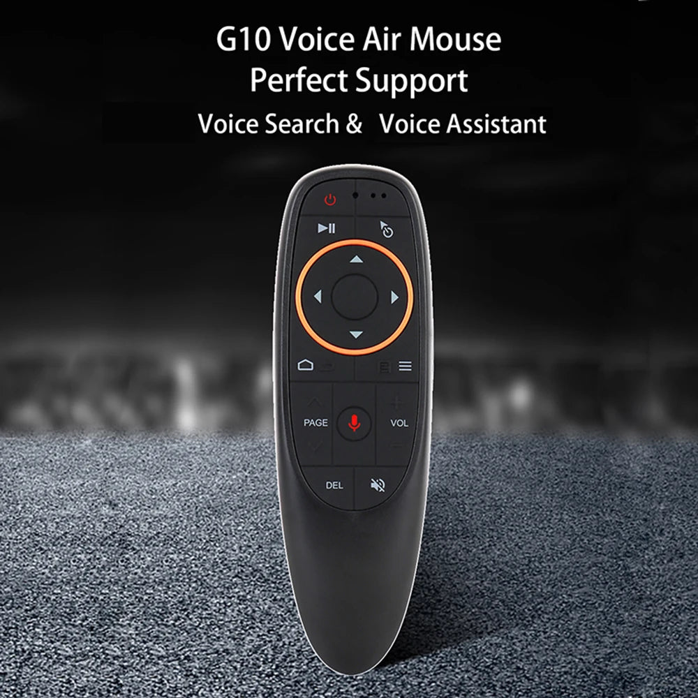 Voice Control G10s Air Mouse Support Gyro Sensing Wireless 2.4GHz Mini Remote Control For Android Tv Box With Voice Control Zpaxo