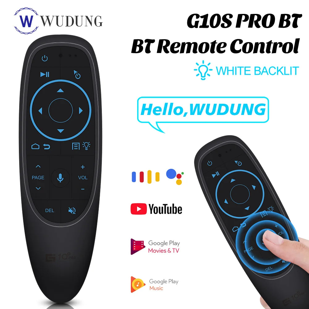 G10S Pro Voice Remote Control G10SPro BT 2.4G Wireless Air Mouse Gyroscope Backlit Smart TV Controller For Android Set-top Box Zpaxo