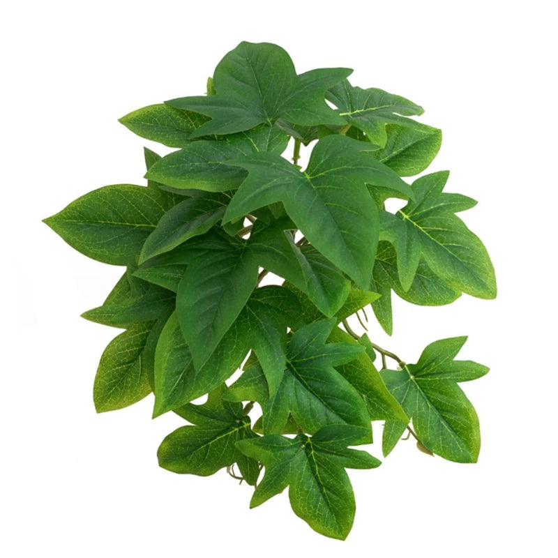 Artificial Reptile Terrarium Plants Realistic Tropical Leaves Tank Zpaxo 10