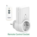 Remote Control Wireless 433MHz Switch Electric Socket EU 220V Remote Control Plug Learning Code Controller Zpaxo B EU Plug