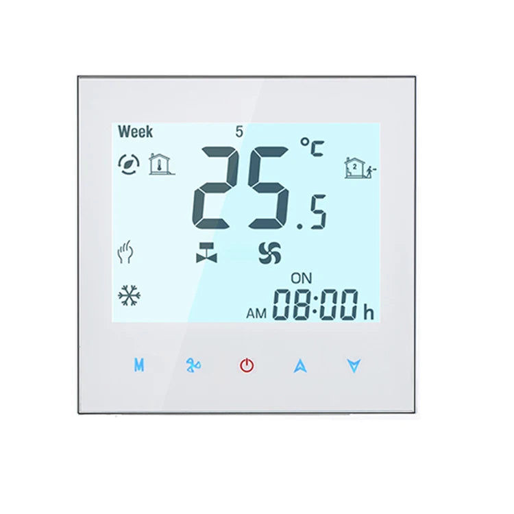 Wifi Air Conditioning Thermostat Fan Coil Unit Digital Temperature Conditioner Controller 220V Tuya Smart Life Alexa Google Home Zpaxo white 4 Pipe wifi China Mainland