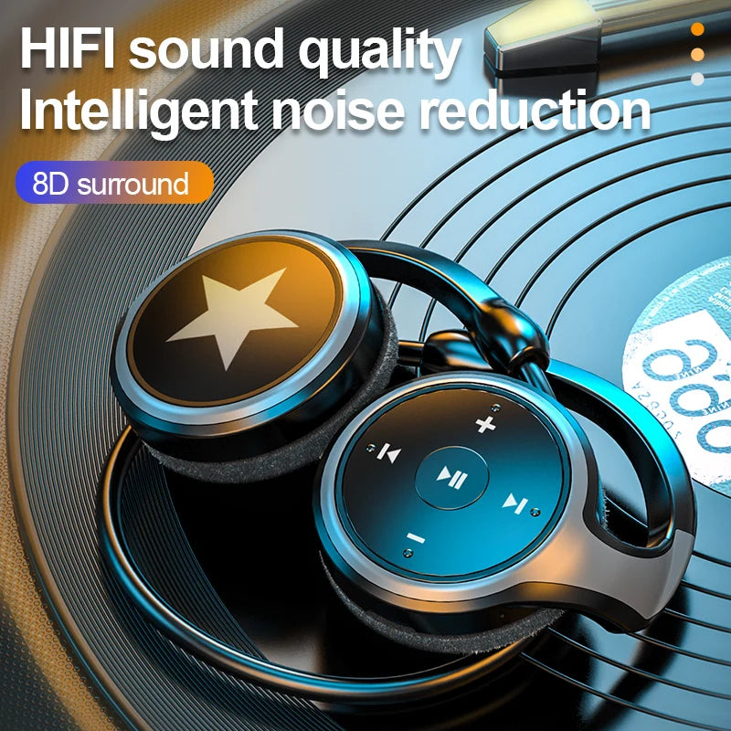 Wireless Headphones Bluetooth MP3 Player Headsets FM Radio On-ear