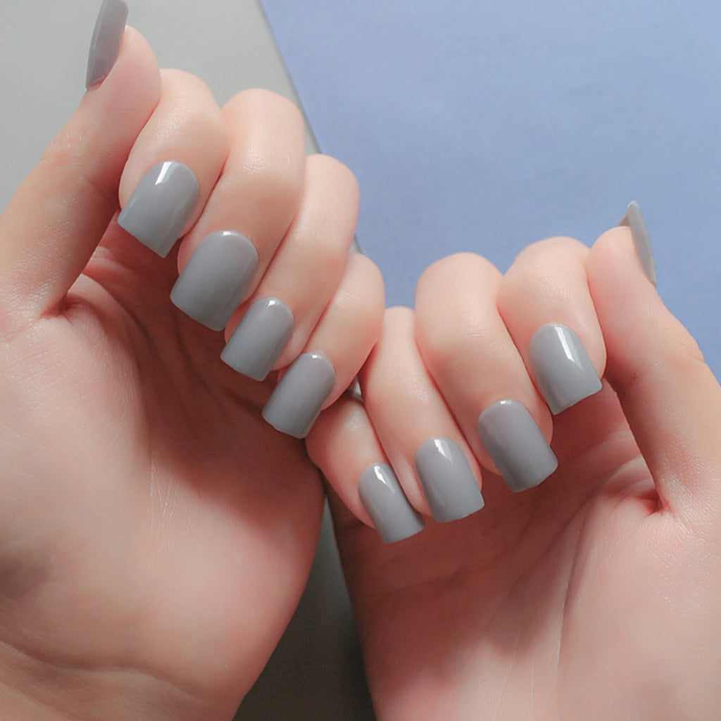 Box Detachable Square Head Short False Nails Press Artificial Zpaxo