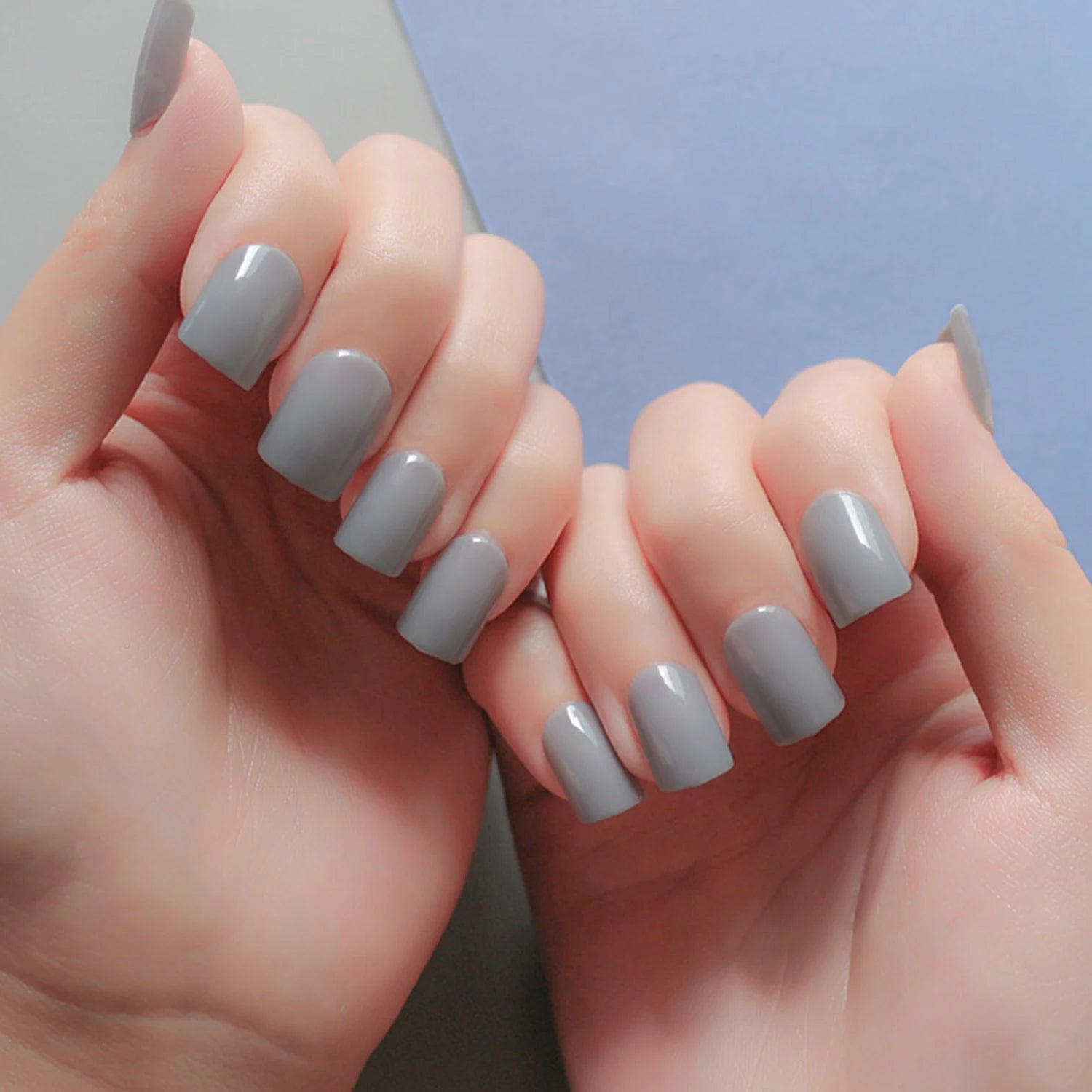 Box Detachable Square Head Short False Nails Press Artificial Zpaxo