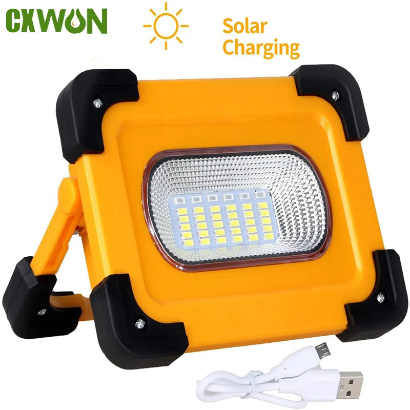 USB Rechargeable Solar Camping Lights Outdoor Emergency Waterproof Zpaxo