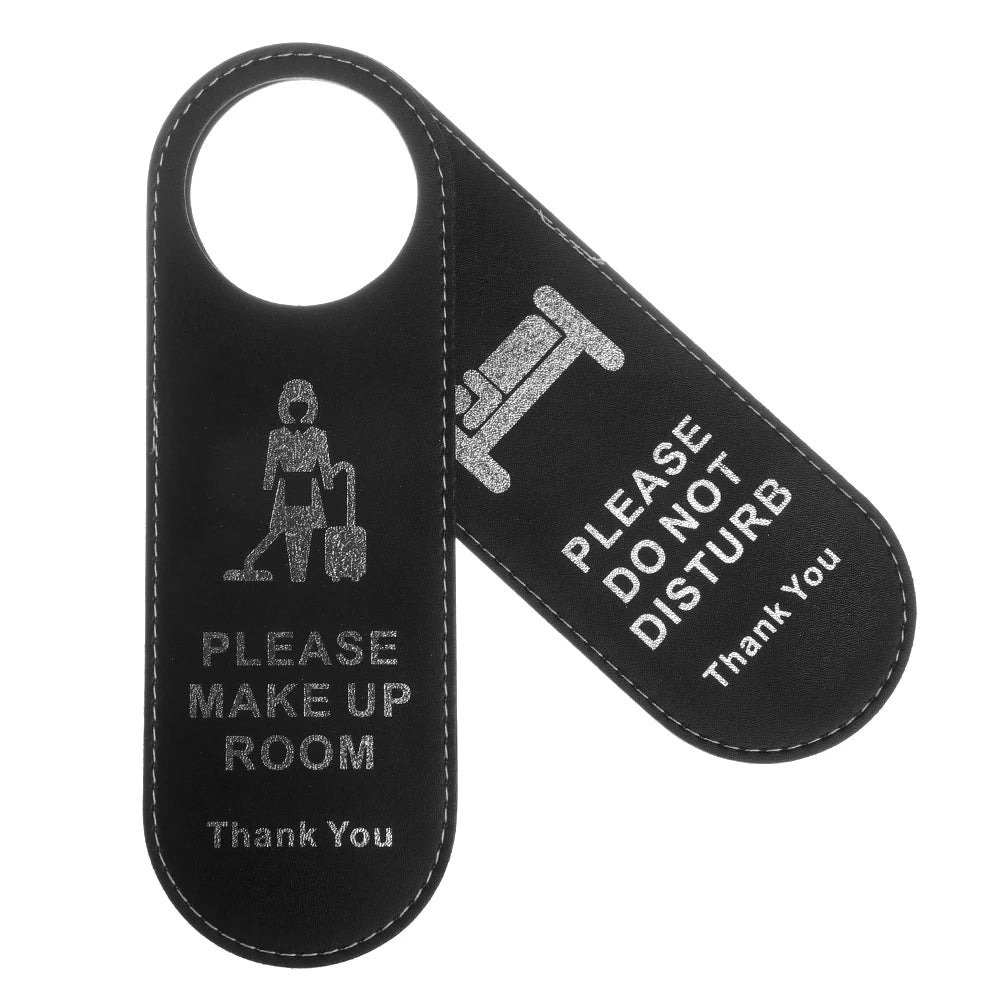 Double-Sided Door Hanger Sign – Do Not Disturb & Make Up Room Door Hanger Sign Zpaxo