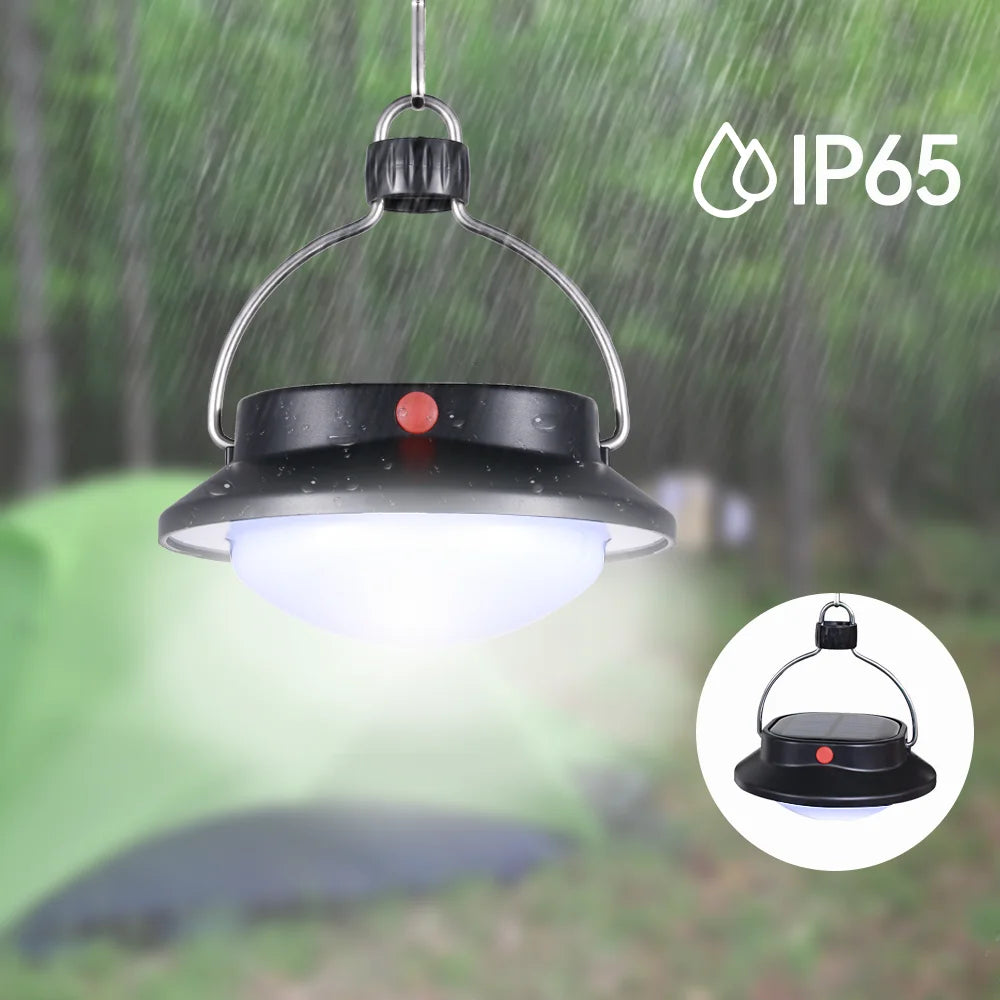 Solar Camping Light 630 Lm Portable Lantern Outdoor Waterproof Hiking Zpaxo