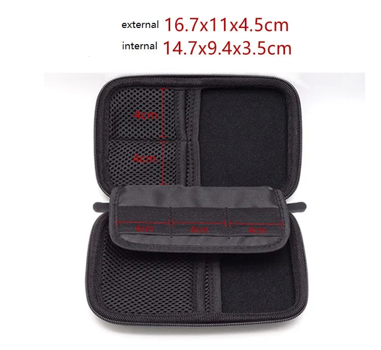 GUANHE SSD HDD Cable Organizer Bag USB Flash Drive Storage Mini Case Zpaxo
