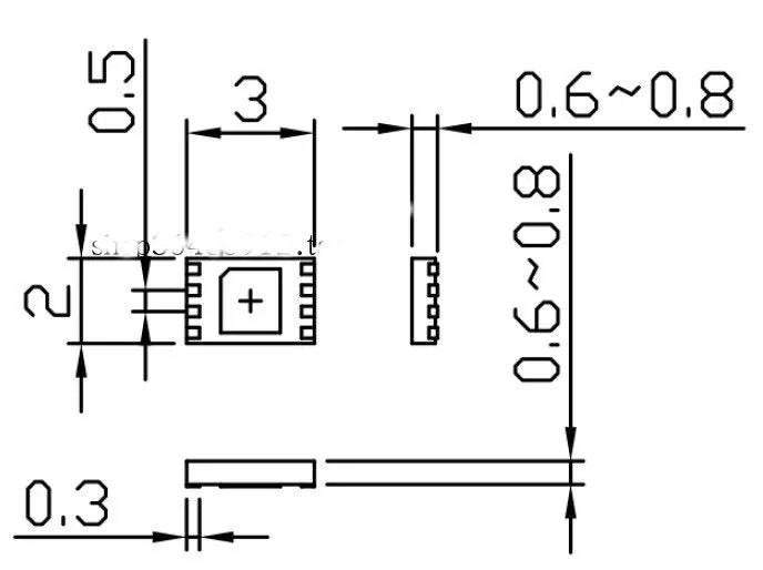 AUTMWELL AOP-son-8-0.5-2x3-C QFN8 Burn Test Seat Zpaxo