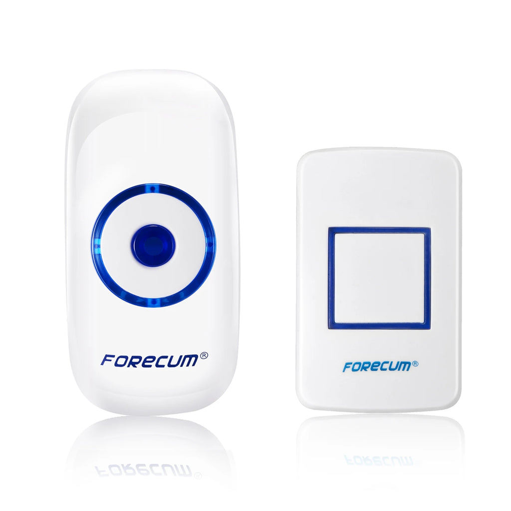 Home Wireless Doorbell 433Mhz Welcome Friend Smart Doorbell 300 Meters Long Distance 36 Songs 4 Level Volumes Door Chimes Zpaxo 1 button 1 receiver US