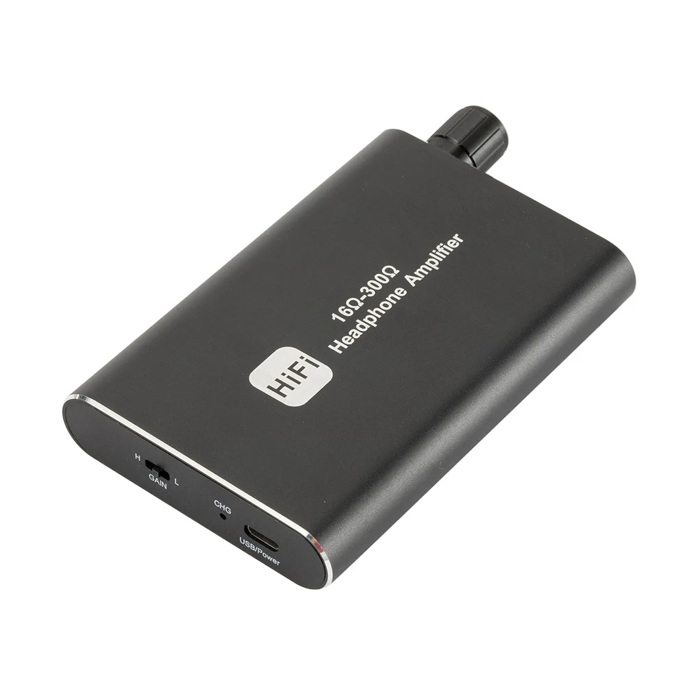 HiFi Rechargeable Headphone Amplifier Portable AMP 3.5mm AUX Audio Cable Audio Two-stage gain switch For 16-300 Ohm Headphone Zpaxo