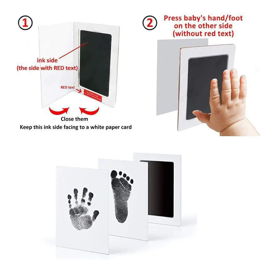 Large Pet Dog Cat Baby Handprint Footprint Contactless Stamp Pad