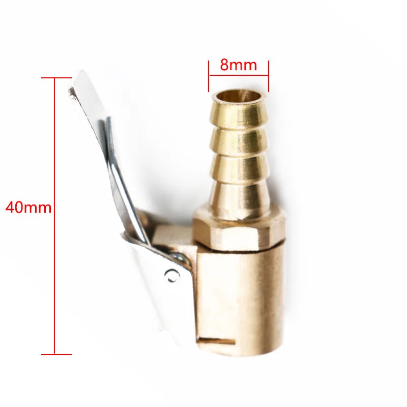 Car Tire Air Chuck Inflator Pump Valve Connector Clip-on Adapter Zpaxo 3