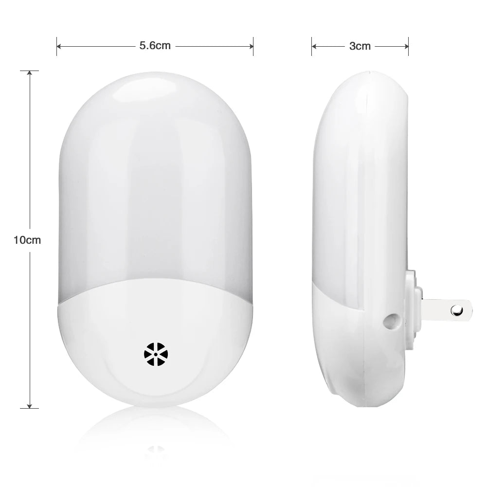 LED Plug-in Night Light Dimmer Baby Nursing Eye Sleep Bedroom Plug Zpaxo