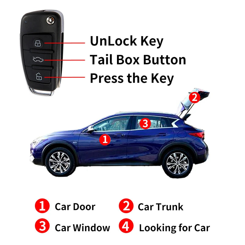 HIPPCRON Universal Car Alarm Systems Remote Central Door Lock Keyless