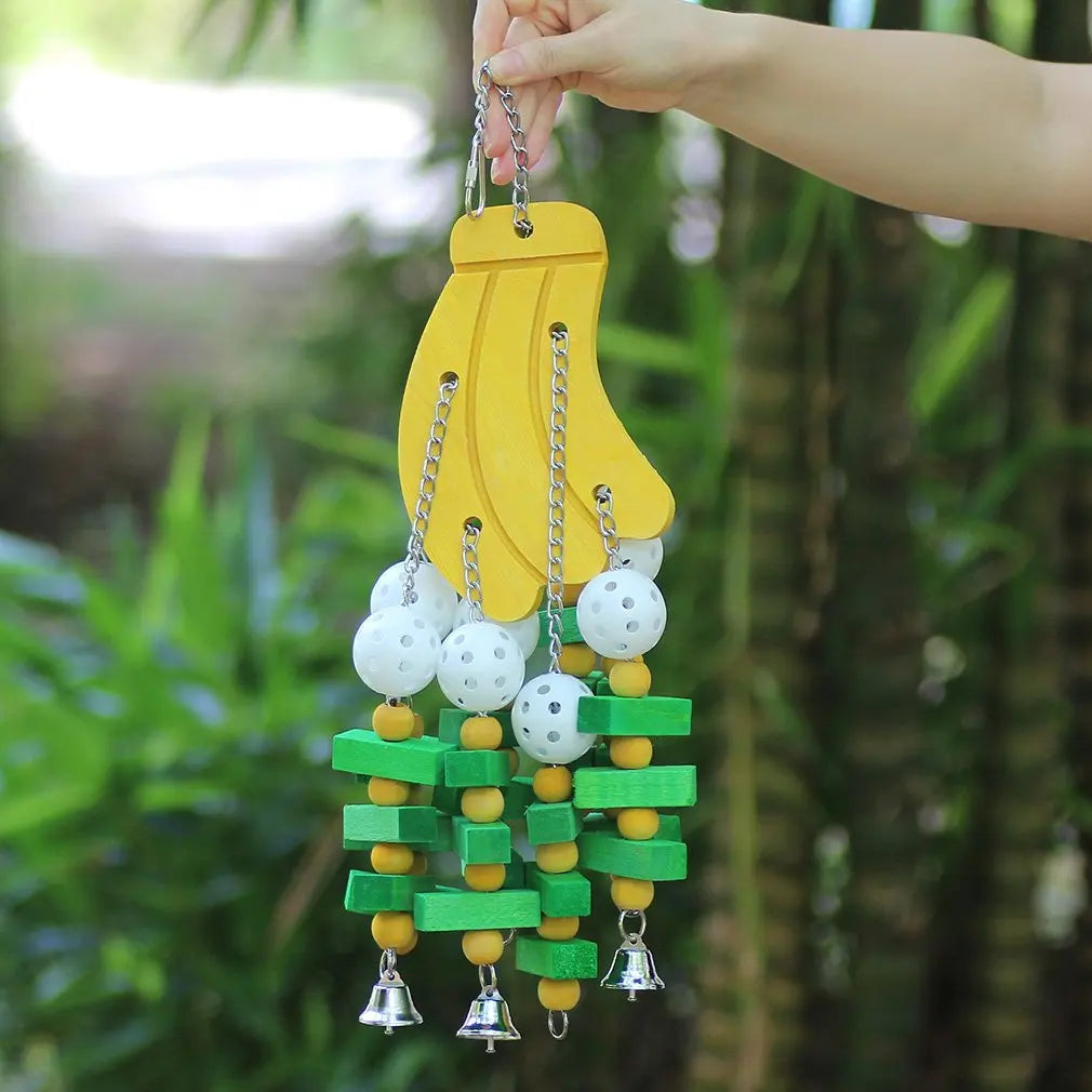 Bird Toys Parrots Wooden Parrot Supplies Gray Birds Alex Sun Biting