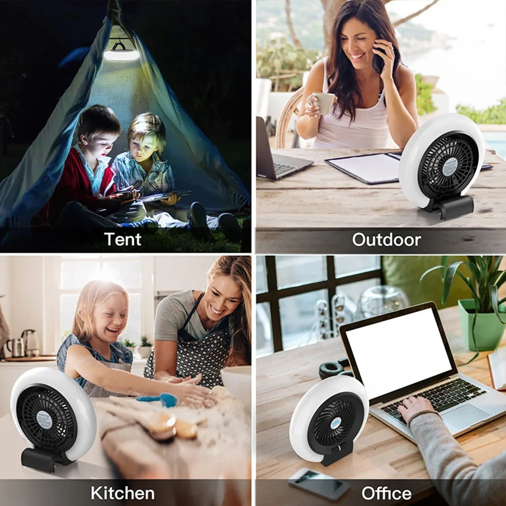 LED Camping Lights USB Rechargeable 3600mAh Bright 2-Speed Portable Zpaxo