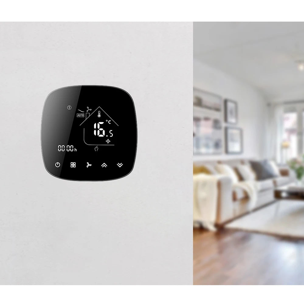 Wifi Air Conditioning Thermostat Fan Coil Unit Digital Temperature Conditioner Controller 220V Tuya Smart Life Alexa Google Home Zpaxo