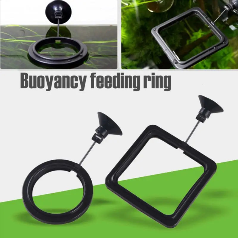 Aquarium Fish Feeding Ring Tank Heart Floating Station Food Tray