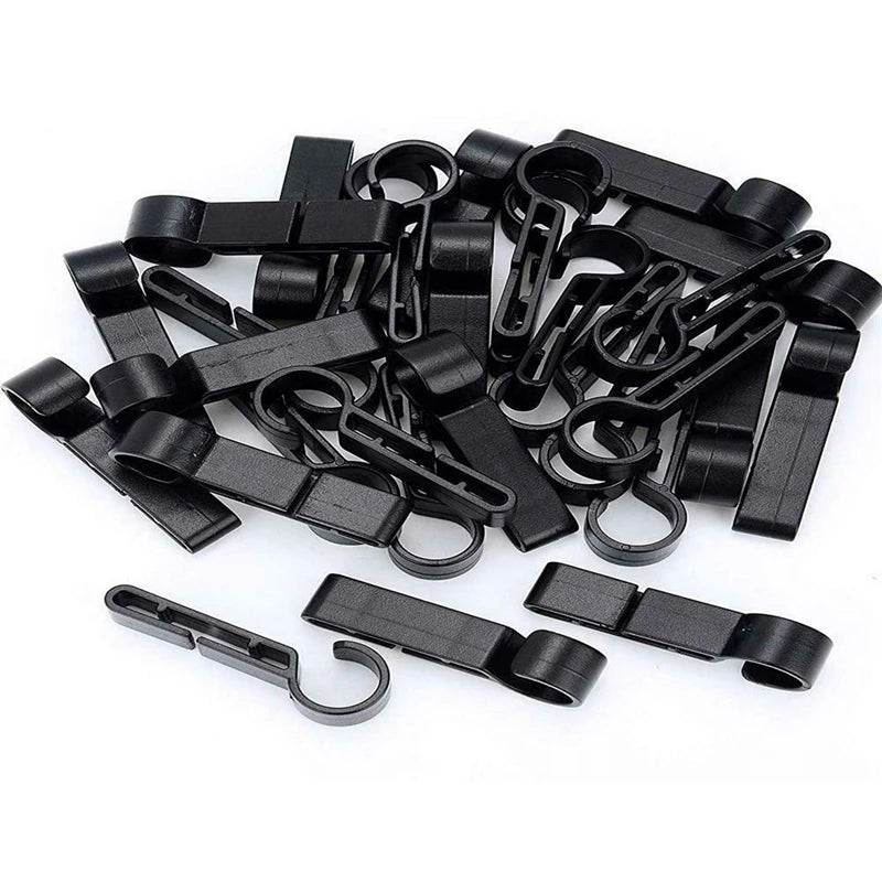 Wholesale Plastic Helmet Clips Attachment Head Light Clamps Black