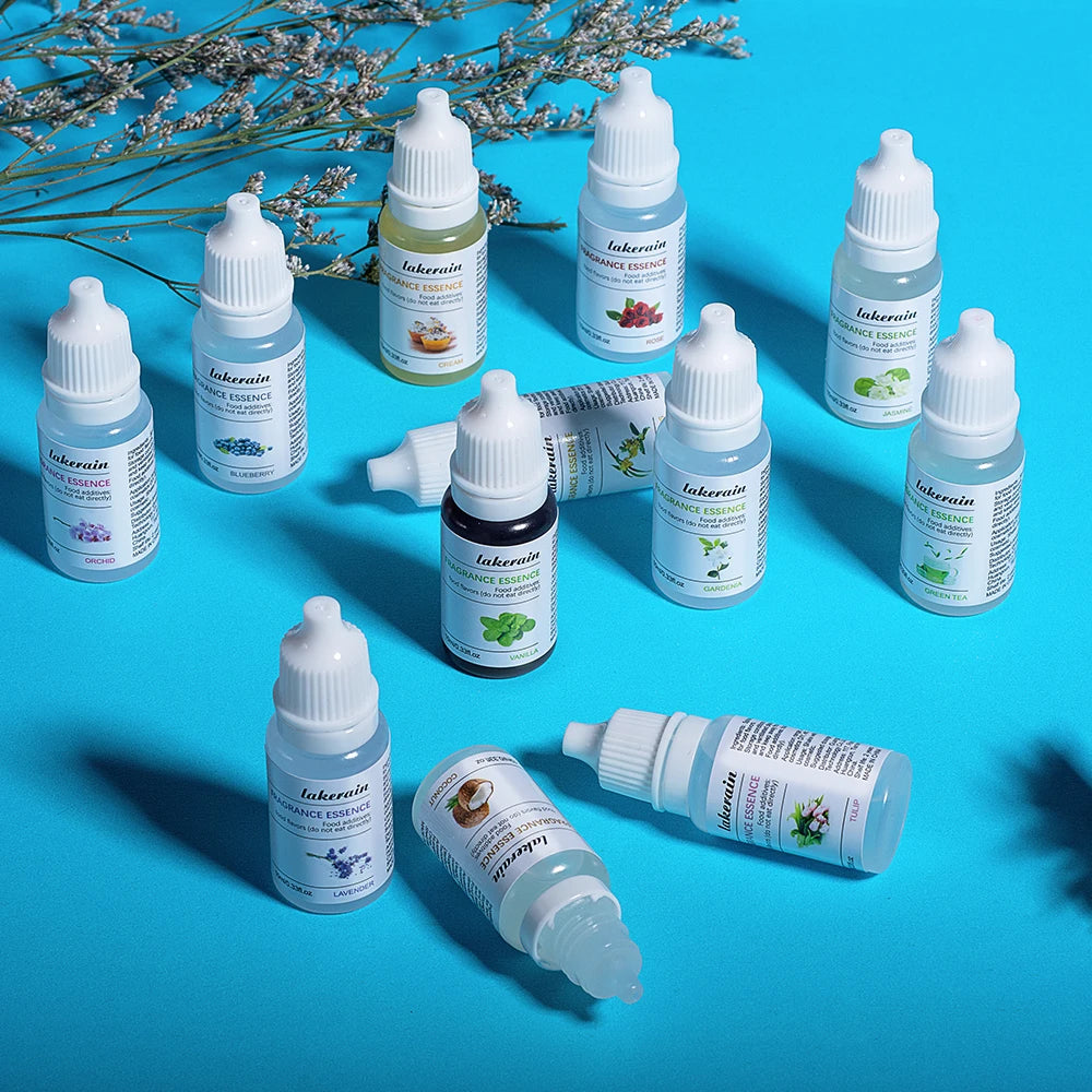 24Pcs Scents Natural Flavoring Oil Long Lasting Fragrance Essencei Oil for Lip Gloss DIY Lipgloss Base Gel Candle Soap Making Zpaxo