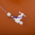 PTFE Ball Valve PTFE Straight-through Ball Valve 1/4 3/8 1/2 Anti-corrosion Acid and Alkali Resistant Polytetrafluoroethylene Zpaxo Type9