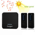Solar Wireless Doorbell Low Power Home IP65 Waterproof 300M Door Bell Chime Outdoor Doorbells Zpaxo 2 Transmitter Black UK