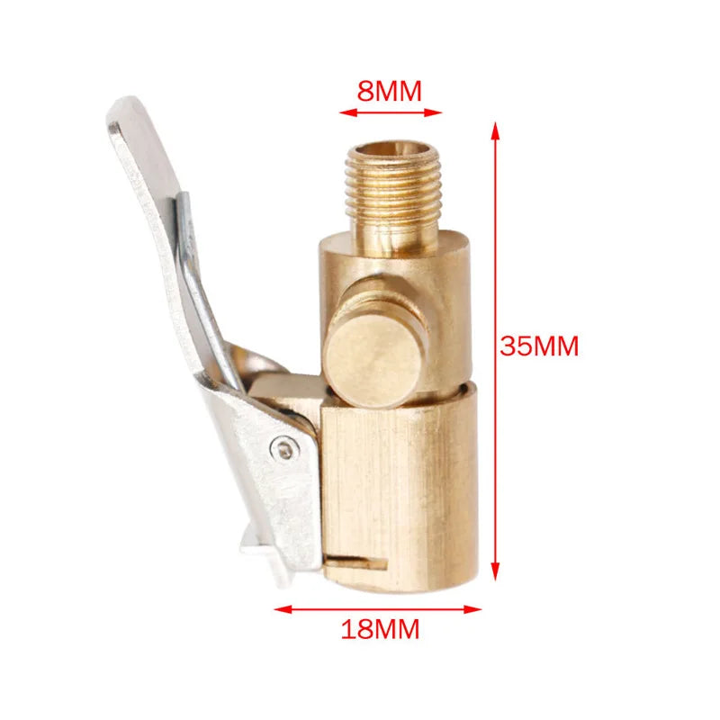Car Tire Air Chuck Inflator Pump Valve Connector Clip-on Adapter Zpaxo 4