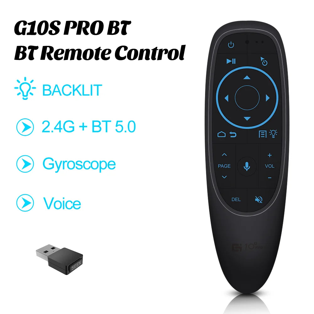 G10S Pro Voice Remote Control G10SPro BT 2.4G Wireless Air Mouse Gyroscope Backlit Smart TV Controller For Android Set-top Box Zpaxo