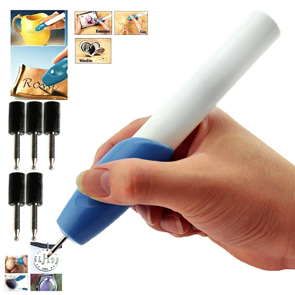 Portable DIY Tool Electric Engraver Hand Held Engraving Written Pen