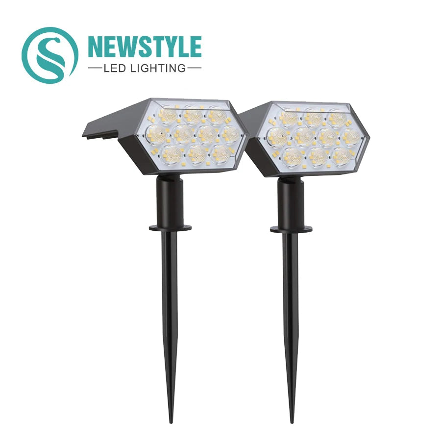 108 LED Outdoor Solar Lights Solar Spot Lights Landscape Spotlights 92 LED Adjustable Garden Decoraction Warm White Lamp IP65 Zpaxo