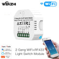Light Switch Module Wifi Dimmer DIY RF 433 Mhz Relay Automation Wireless Remote Control Smart Life Tuya Alexa Google Home Mose Zpaxo 2Gang Wifi433 China Mainland