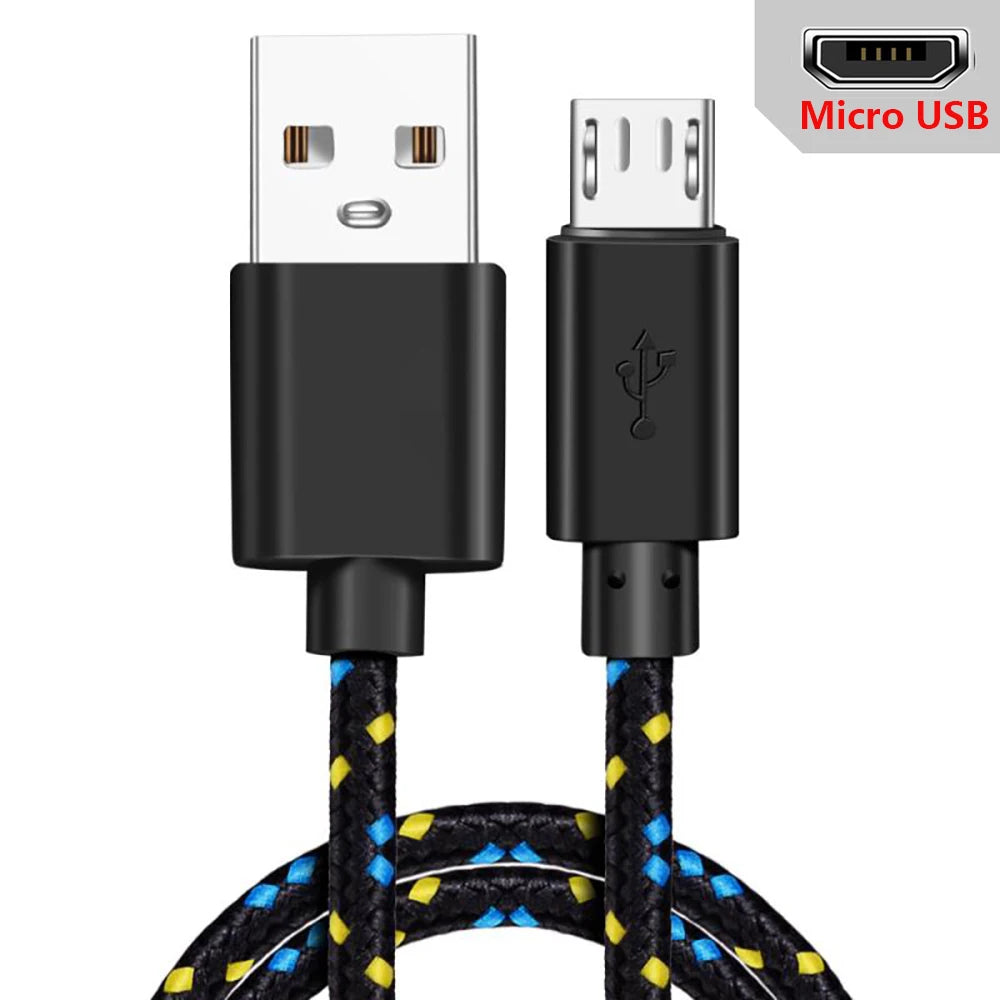 Micro USB Cable 1m Data Sync Charger Xiaomi Samsung Huawei Android Zpaxo Black For Micro 1m
